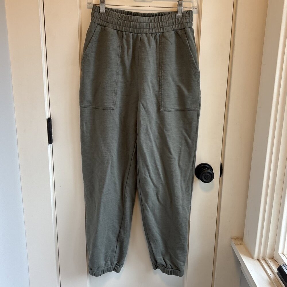 AG Adriano Goldschmied Jogger Pants Womens SM Green Stretch Cuffed Ankle NWOT